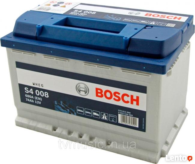 Akumulator Bosch S4 12V 44Ah 52Ah 54Ah 60Ah 74Ah 72Ah 77Ah