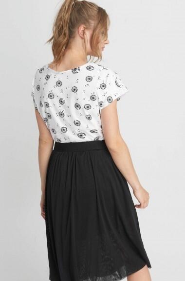 Biały t-shirt z nadrukiem Orsay