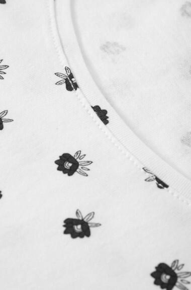 Biały t-shirt z nadrukiem Orsay