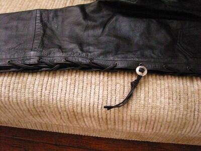 Spodnie motocyklowe skórzane LINUS rozmiar 32