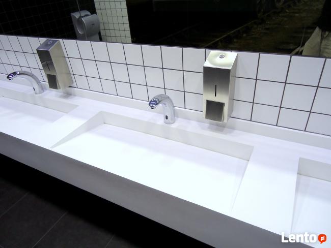 BLATY KOMPOZYTOWE umywalki z blatem Corian Staron Krion GFK