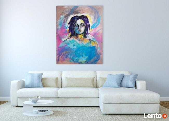 Akryl na płótnie "ANIOŁ" obraz 100x80cm artystki A.Laube