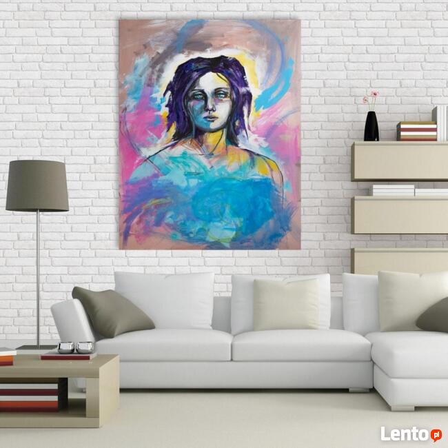 Akryl na płótnie "ANIOŁ" obraz 100x80cm artystki A.Laube