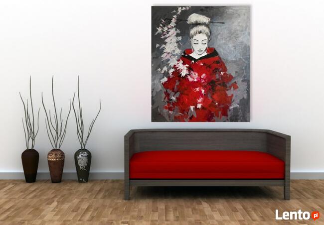 Akryl na płótnie Gałązka wiśni obraz artystki A.Laube