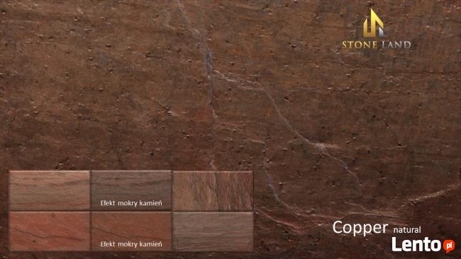 Kamień naturalny, miedziany łupek Copper, płytki 60x30cm