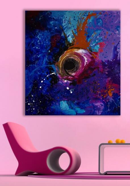 Akryl na płótnie,obraz "POLE MOŻLIWOŚCI" artystki A. Laube