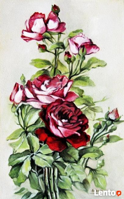 Kwiaty - RÓŻE - Obraz olejny - Suder