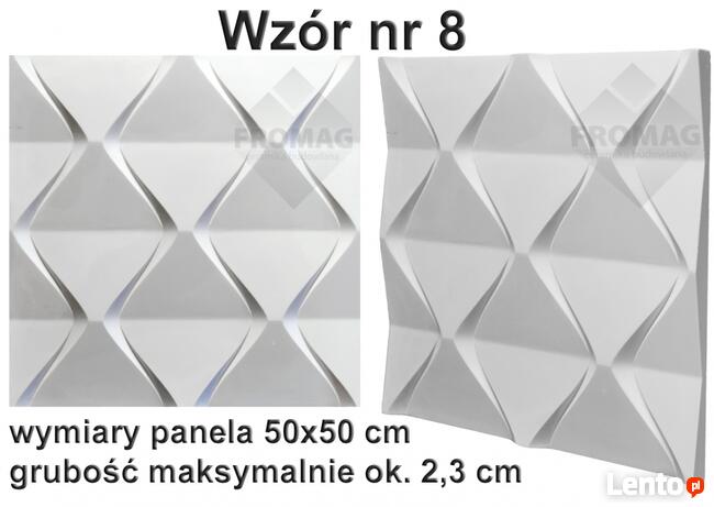 PANEL ŚCIENNY DEKORACYJNY panele 3d płytki gipsowe kasetony