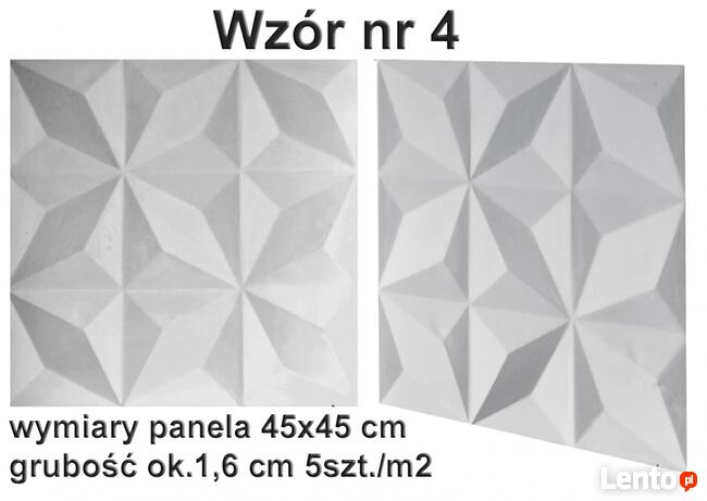 PANEL ŚCIENNY DEKORACYJNY panele 3d płytki gipsowe kasetony