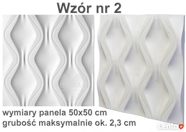 PANEL ŚCIENNY DEKORACYJNY panele 3d płytki gipsowe kasetony