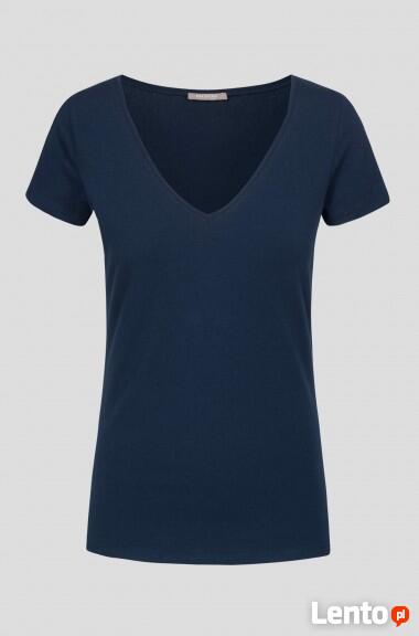 Granatowy t-shirt Orsay