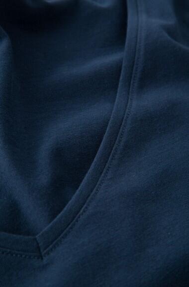 Granatowy t-shirt Orsay