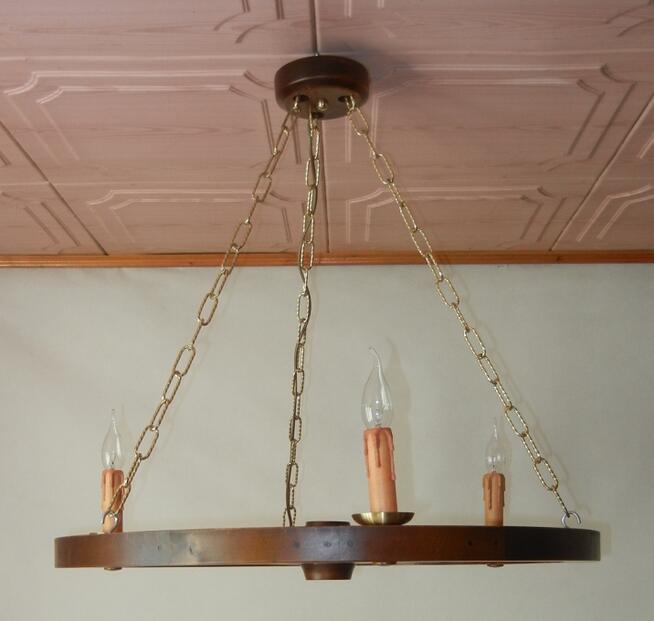 Lampa żyrandol świeczki