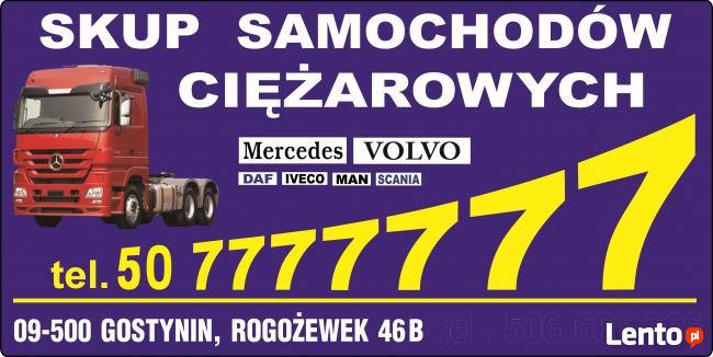 SKUP CIĄGNIKÓW SIODŁOWYCH SAMOCHODÓW CIĘŻAROWYCH
