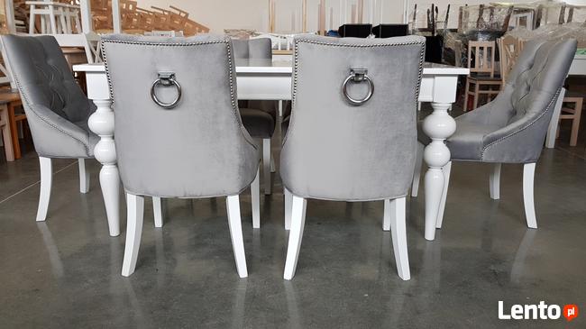 Krzesło pikowane z kołatką i pinezkami Nowe Glamour