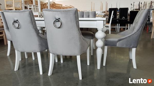 Krzesło pikowane z kołatką i pinezkami Nowe Glamour