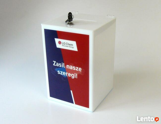 skrzynka / urna / skarbonka z plexi