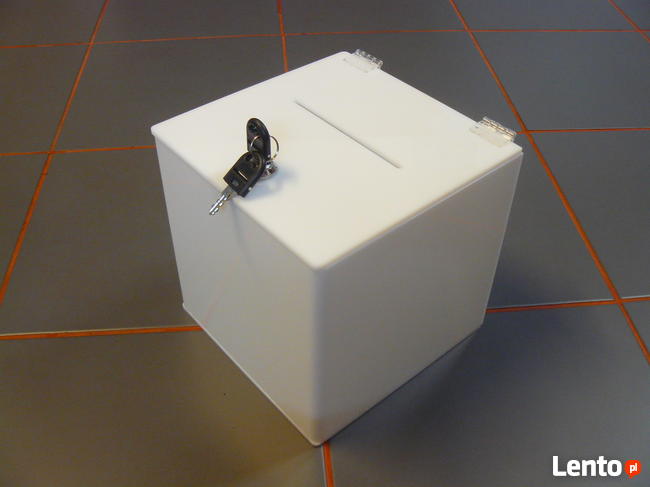 skrzynka / urna / skarbonka z plexi