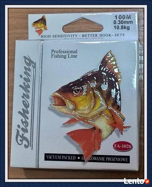 JB Żyłka/Żyłki Fisherking za Szpula100M.(Akcesoria Wędkarski