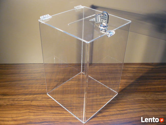 skrzynka / urna / skarbonka z plexi