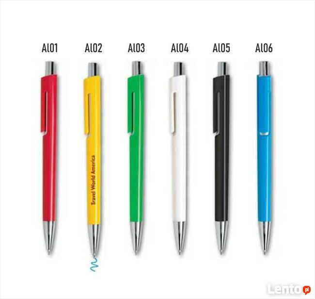 długopis reklamowy z kolorowym nadrukiem UV