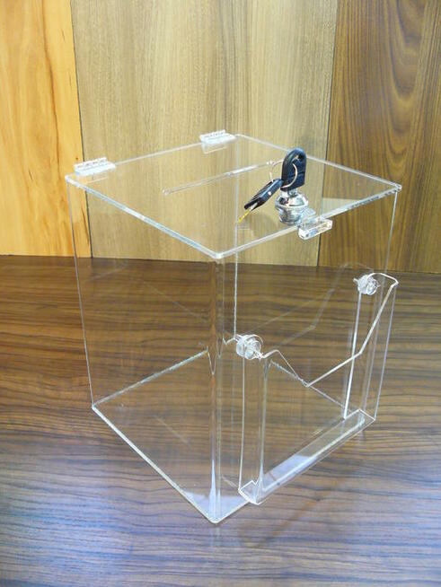 skrzynka / urna / skarbonka z plexi