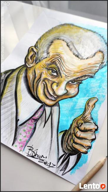 Portrety karykatura rysunki grafiki karykatury portret obraz