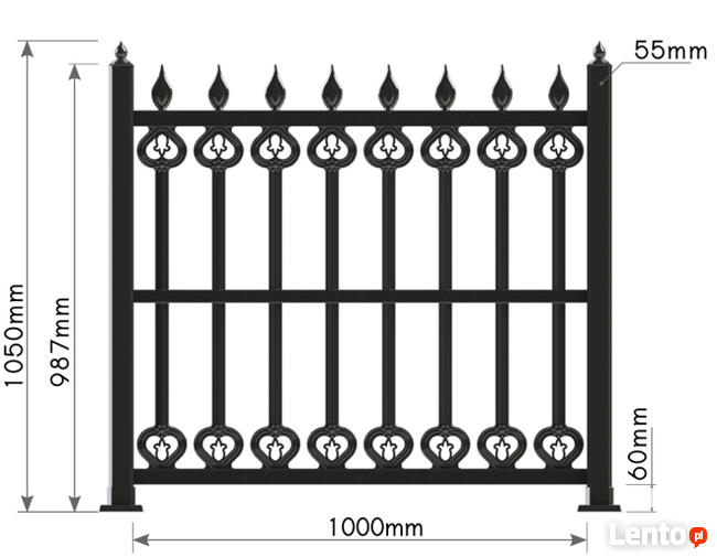 Ogrodzenia, balustrady modułowe z plastiku