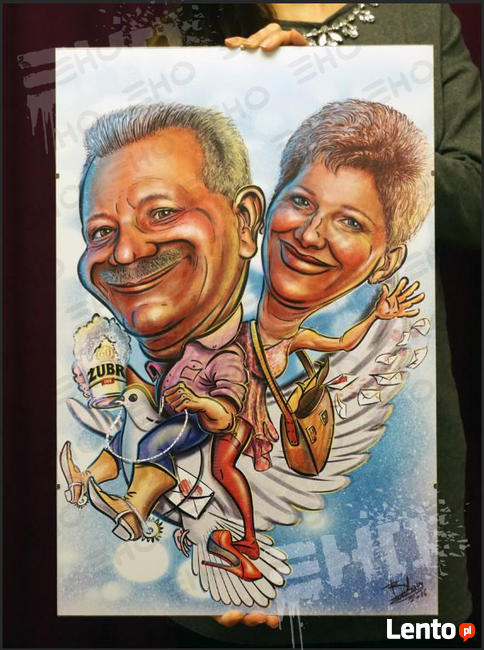 Portrety karykatura rysunki grafiki karykatury portret obraz