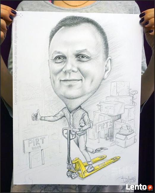 Portrety karykatura rysunki grafiki karykatury portret obraz