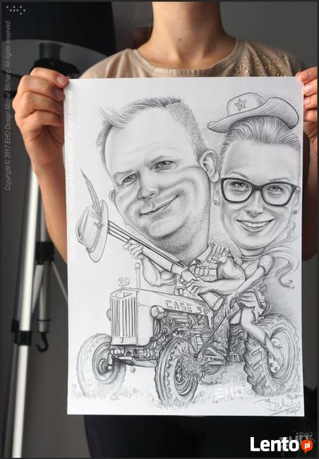 Portrety karykatura rysunki grafiki karykatury portret obraz