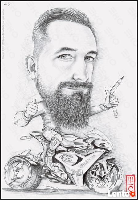 Portrety karykatura rysunki grafiki karykatury portret obraz