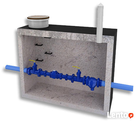 Komory wodomierzowe, studnie wodomierzowe,studnie betonowe