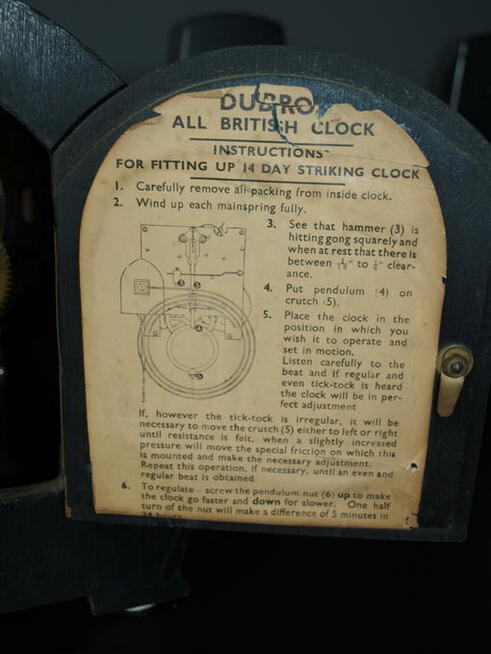 Stary angielski zegar kominkowy SMITHS