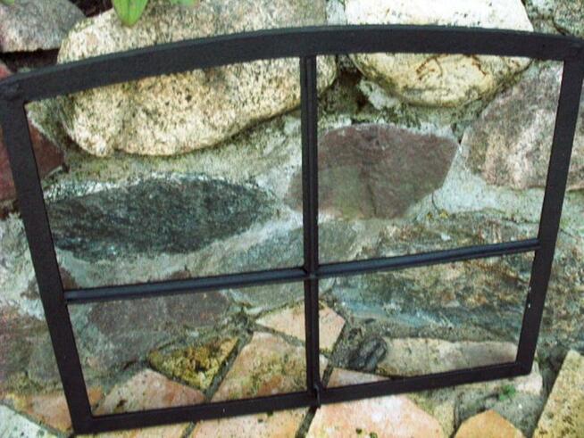 Stara rama okienna okno retro loft lustro, zdjęcia 60x48