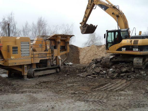 KRUSZENIE BETONU RADOM KRUSZARKA RADOM ROZBIÓRKI WYKOPY TORF