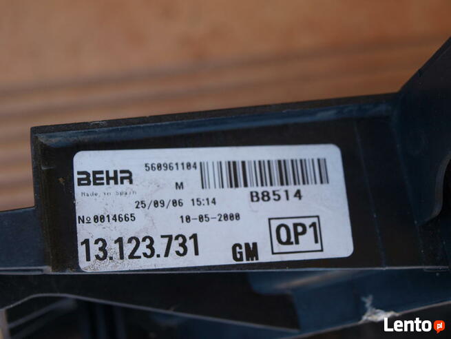 Opel Corsa Combo wentylator chłodnicy 2000 - 2006r