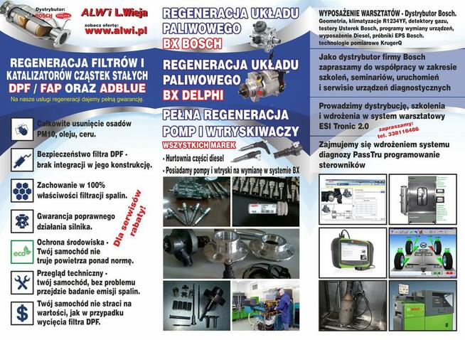 DPF regeneracja filtrów Fap Adblue Bielsko Bosch