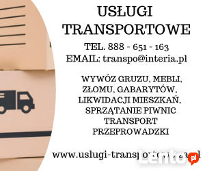 Utylizacja starych mebli, wywóz, transport