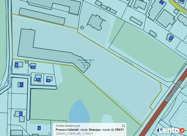 Działka 2 ha Gdańsk/Straszyn Obwodnica obiekt 3300 mkw