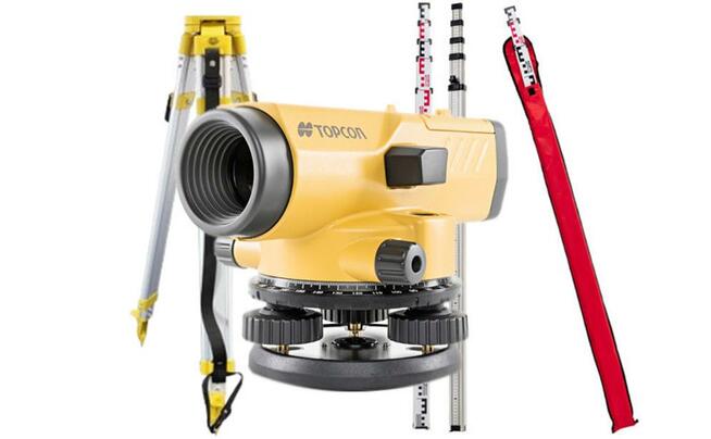 Niwelator optyczny budowlany Topcon AT-B4A + statyw i łata
