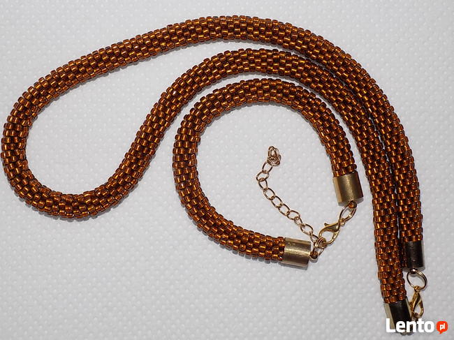 komplet naszyjnik + bransoletka (bursztynowy)
