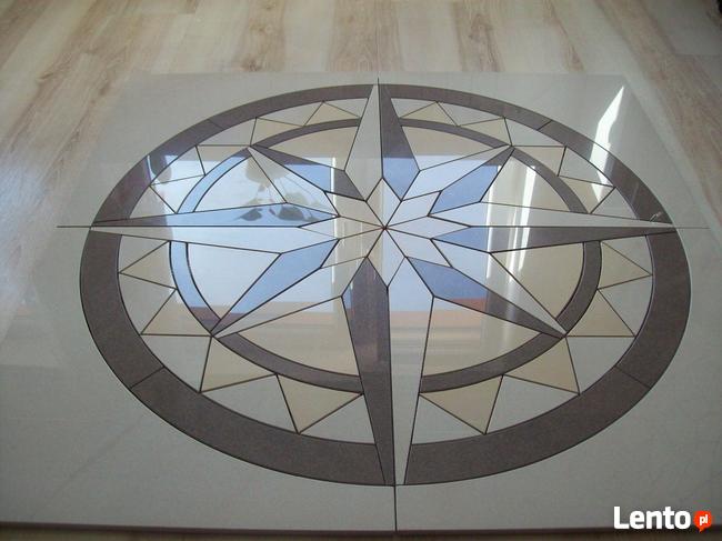 ROZETA PODŁOGOWA RóżA WIATRóW 90x90cm