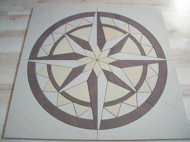 ROZETA PODŁOGOWA RóżA WIATRóW 90x90cm