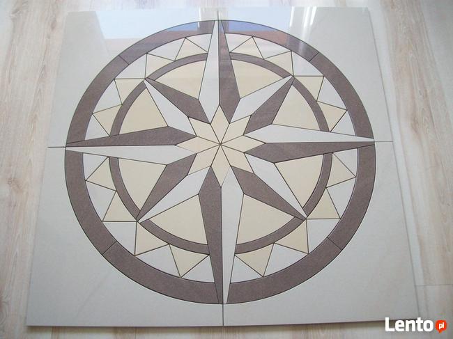 ROZETA PODŁOGOWA RóżA WIATRóW 90x90cm