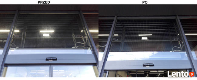 Wysokościowe mycie okien i fasad, mycie daszków, pranie