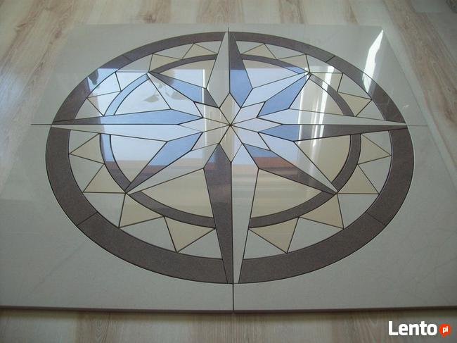 ROZETA PODŁOGOWA RóżA WIATRóW 90x90cm