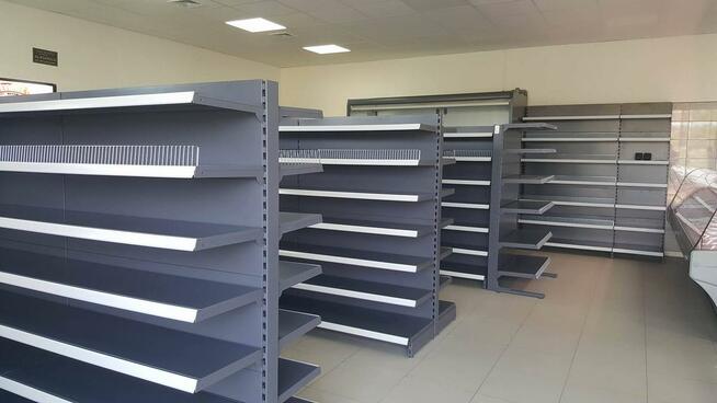 Regały gondola sklepowy metalowy do sklepu supermarketu dwu