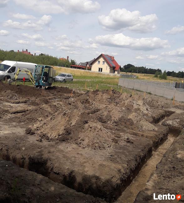 Przyłącza kanaliza, minikoparka, drenaże, wiertnica Krzywiń