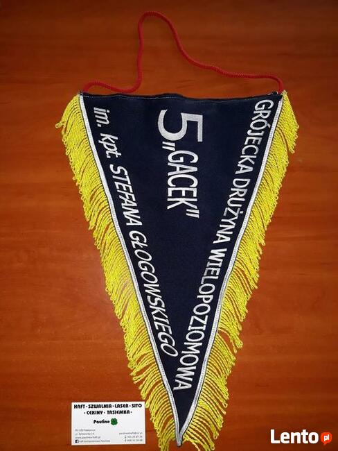 Sztandary producent, sztandar haftowany, proporczyki, nadruk